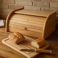 Brotdose  GEMÜTLICH & TRENDIG  Mit Deckel  40 x 27 x 18 cm  Holz