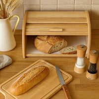 Brotdose  GEMÜTLICH & TRENDIG  Mit Deckel  40 x 27 x 18 cm  Holz