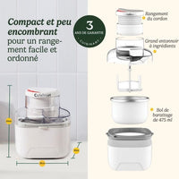 Eismaschine - CUISINART - ICEM10E - 12 W - 475 ml - Weiß