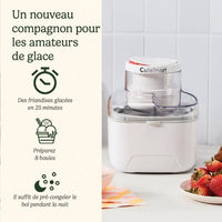 Eismaschine - CUISINART - ICEM10E - 12 W - 475 ml - Weiß