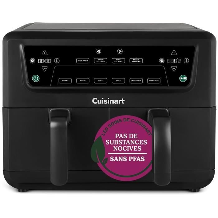 CUISINART Airfryer AFD10OBLE  10,4 l Fassungsvermögen  Doppeltank  Schwarz  2400 W