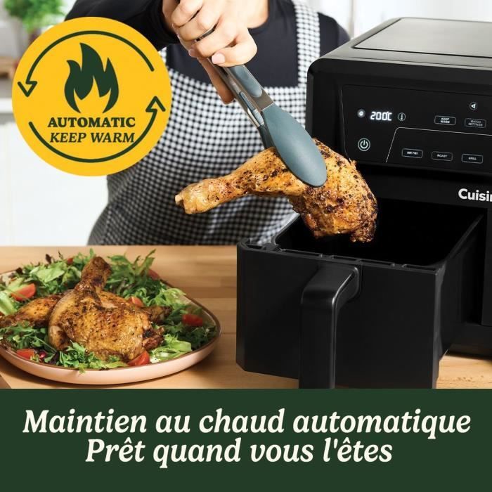 CUISINART Airfryer AFD10OBLE  10,4 l Fassungsvermögen  Doppeltank  Schwarz  2400 W