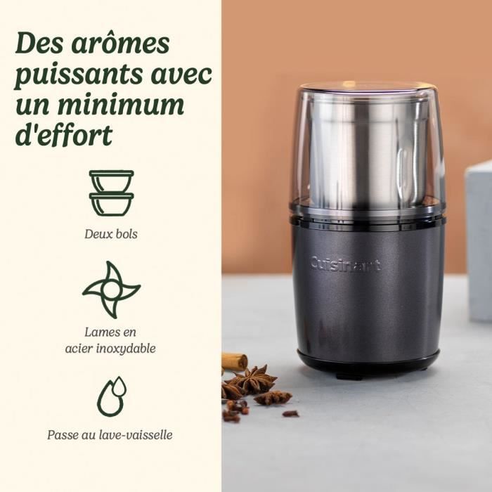 Gewürzmühle  CUISINART  Impulsbetrieb  2 Schüsseln mit Deckel  Mitternachtsblau