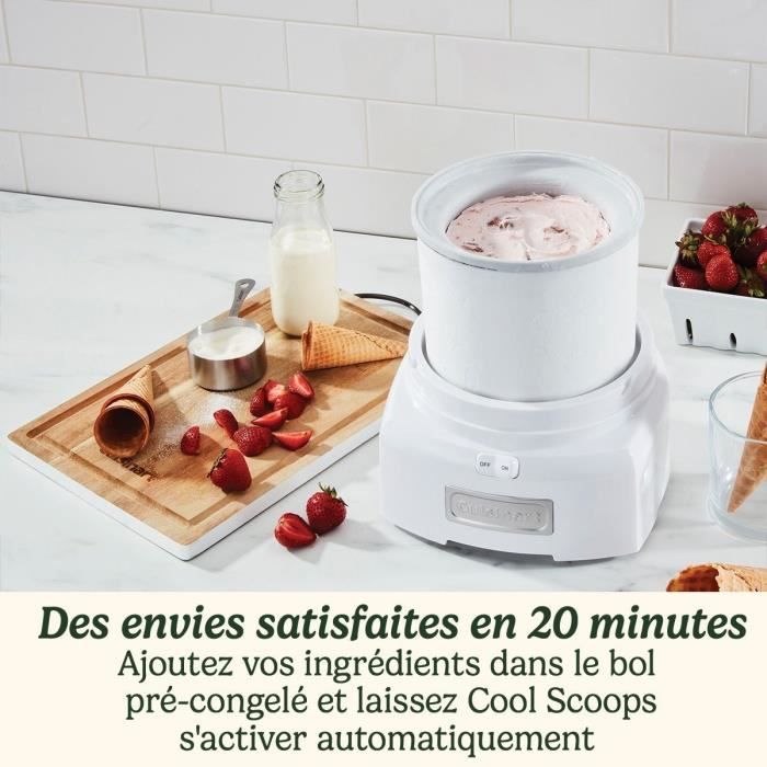 CUISINART Eismaschine - ICE21E - 35 W - 1,4 L - Weiß