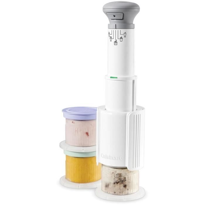 CUISINART Eismaschine - ICEFD10E - 250 W - 3 x 240 ml - Weiß