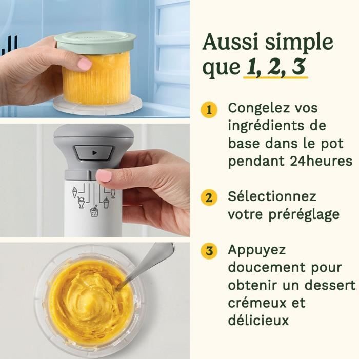 CUISINART Eismaschine - ICEFD10E - 250 W - 3 x 240 ml - Weiß