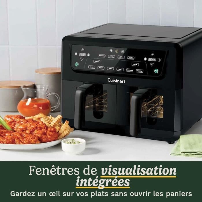 CUISINART Airfryer AFD10XBLE  10,4 l Fassungsvermögen  Doppeltank  Schwarz  2400 W