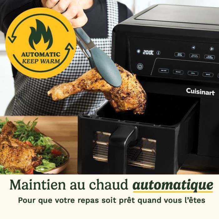 CUISINART Airfryer AFD10XBLE  10,4 l Fassungsvermögen  Doppeltank  Schwarz  2400 W