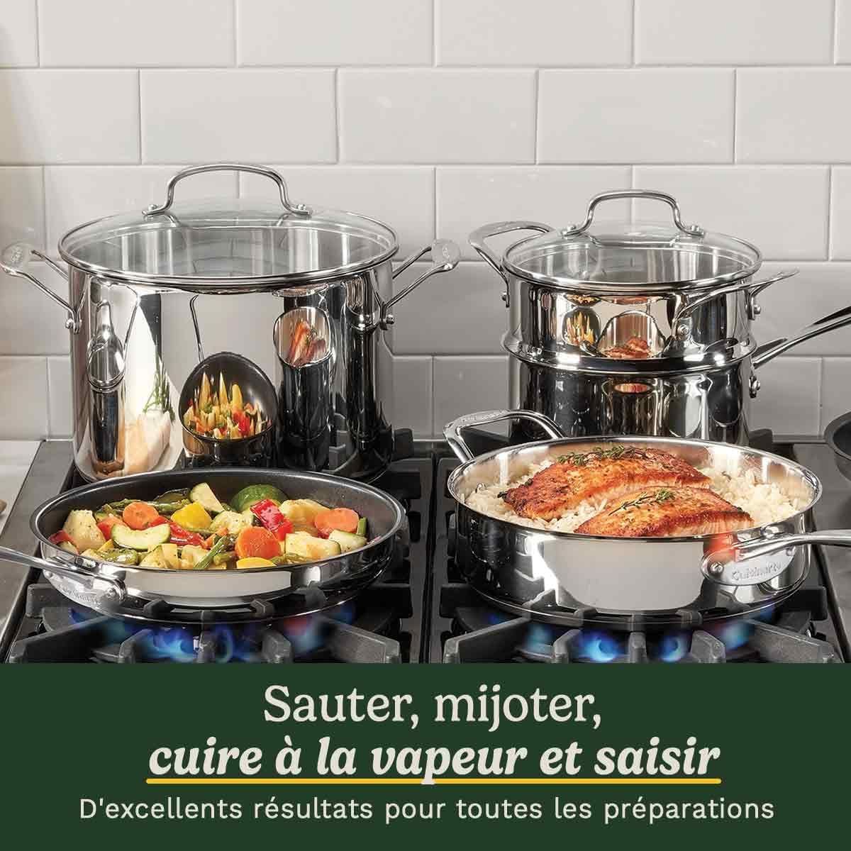 Kochgeschirr-Set  Geeignet für alle Herdarten, inklusive Induktion  CUISINART  77-11G  Edelstahl