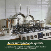 Kochgeschirr-Set  Geeignet für alle Herdarten, inklusive Induktion  CUISINART  77-11G  Edelstahl