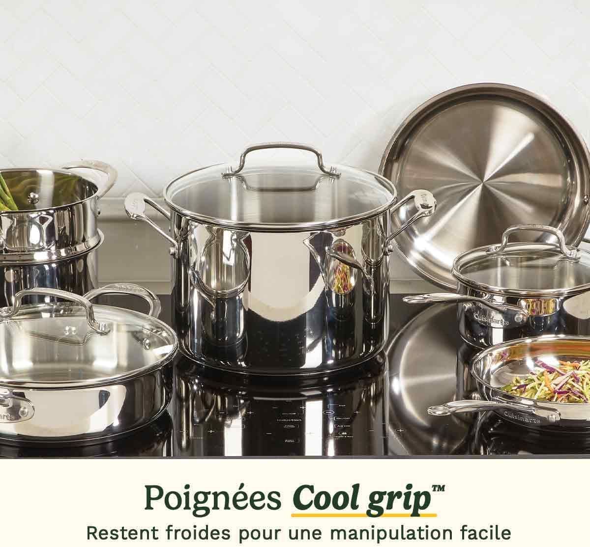 Kochgeschirr-Set  Geeignet für alle Herdarten, inklusive Induktion  CUISINART  77-11G  Edelstahl