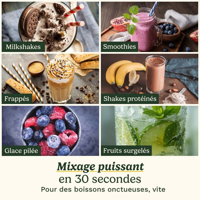 Mixer - CUISINART - PBL100E Blast&Go - 120 W - 500 ml - 50 dB - Weiß