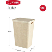 CURVER Jute laundry chest 58 L - Beige