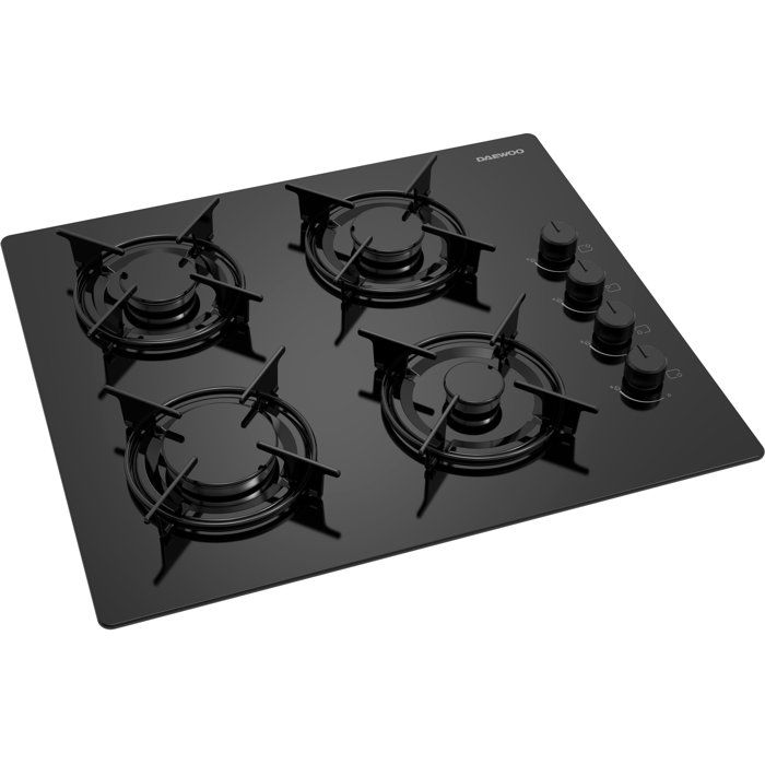 Gaskochfeld - DAEWOO - 4 Brenner - 60 cm - BH6GKR40BNL - Schwarz