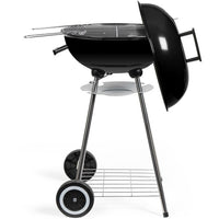 Holzkohlegrill - LIVOO - DOC172N - Grillfläche Ø 41 cm - Verchromter Stahlgrillrost - Emaillierte St