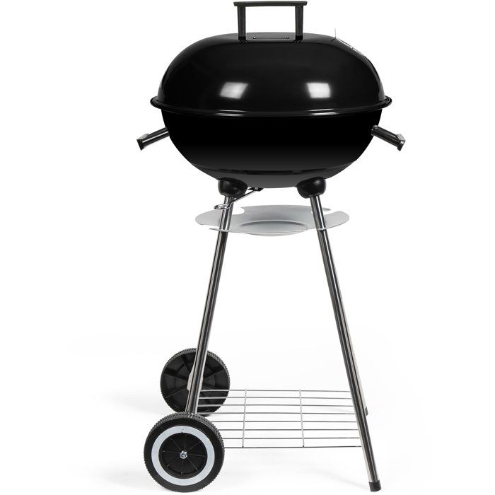 Holzkohlegrill - LIVOO - DOC172N - Grillfläche Ø 41 cm - Verchromter Stahlgrillrost - Emaillierte St