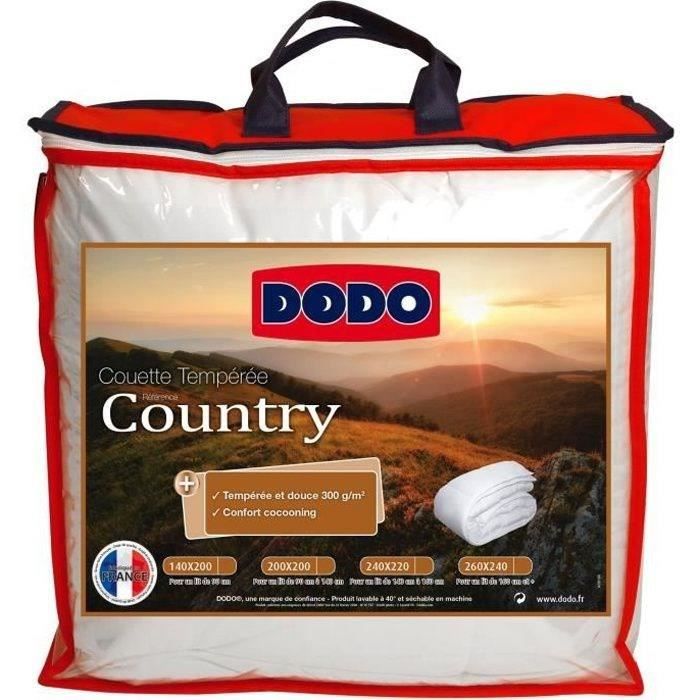 Country temperate dodo - 140 x 200 cm - White