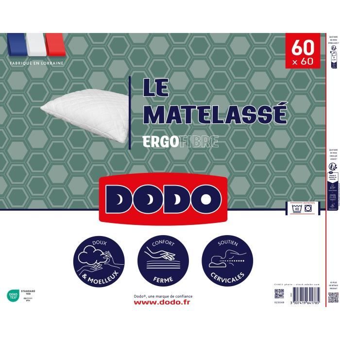 Dodo - Ergonomic pillow - Matelass - 60x60 cm