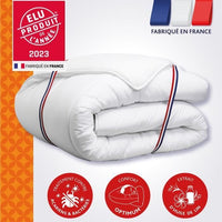 Duvet 140x200 cm DODO CHAMPS DE LIN - Warm - 450G/m² - 1 person duvet - Soft and warm - Anti-mite An