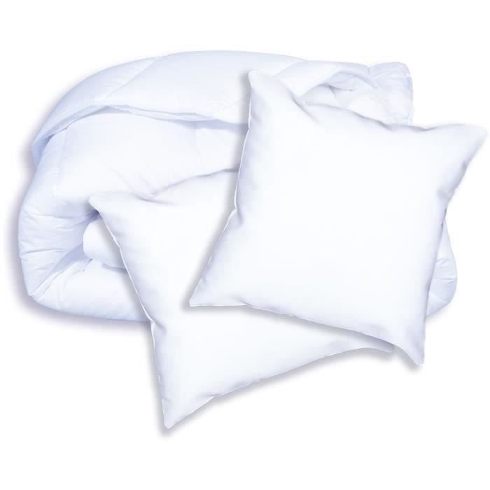 DODO Pack Warm anti-mite duvet 220x240 cm + 2 pillows 60x60 cm - Splendor - 100% volupt'air filling 