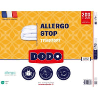 DODO - Temperierte Bettdecke 300 g/m² - ALLERGO STOP - 200 x 200 cm - Weiß