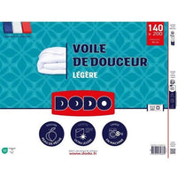 DODO  Ultraleichte Bettdecke 100 g/m²  VOILE DE DOUCEUR  140 x 200 cm  Weiß
