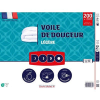 DODO  Ultraleichte Bettdecke 100 g/m²  VOILE DE DOUCEUR  200 x 200 cm  Weiß