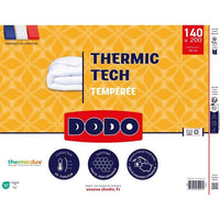 DODO - 250 g/m² temperierte Bettdecke - THERMIC TECH - 140 x 200 cm - Weiß