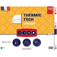 DODO - 250 g/m² temperierte Bettdecke - THERMIC TECH - 220 x 240 cm - Weiß