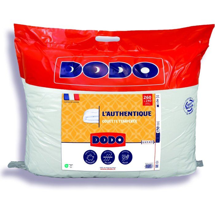 DODO Mittelschwere Bettdecke 250 g/m² - THE AUTHENTIC - 240 x 260 cm - Weiß