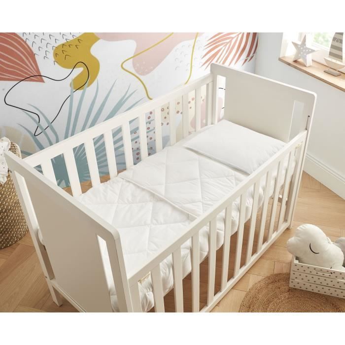 Duvet - 100x140cm - MON P'TIT DODO - Warm - 100% Polyester Hollow siliconized fiber - 1 person - Whi