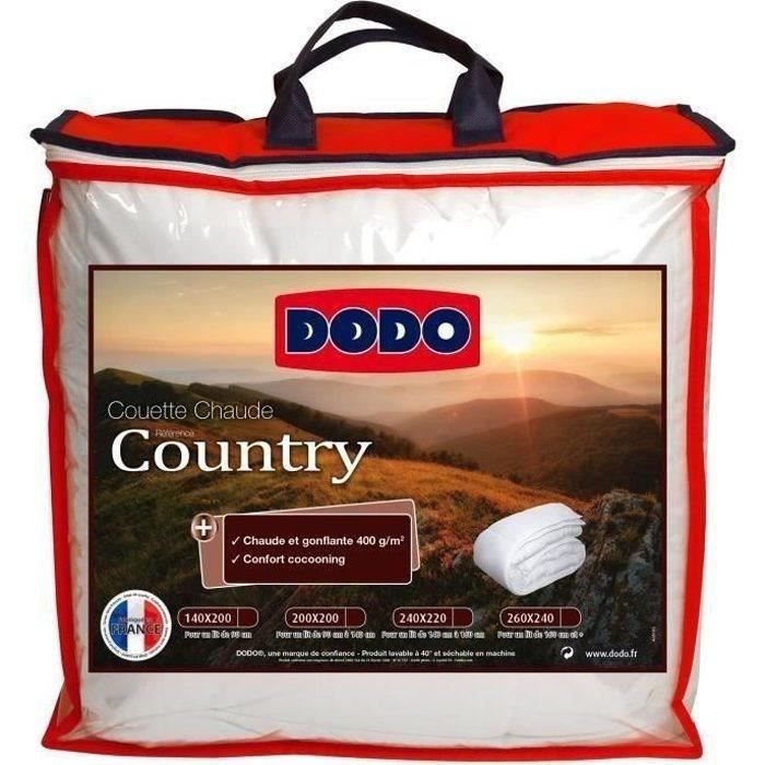 DODO warm quilt 400gr / m² COUNTRY 200x200 cm white