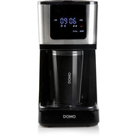 Filter coffee maker - DOMO - DO733K - 900 W - 4 to 10 cups - LCD screen - 3 intensities - Black