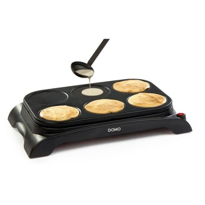 DOMO DO8709P Crepiere - 6 people - 1000W - Black