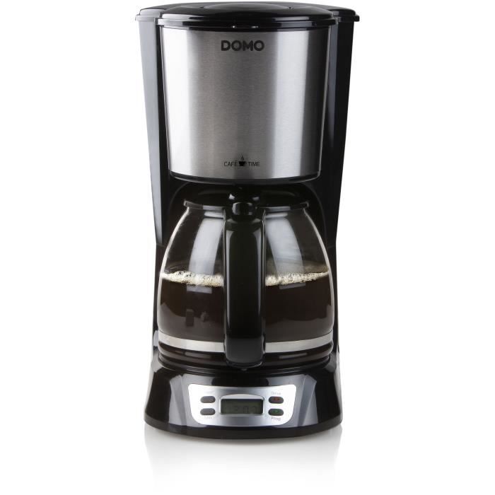 Filter Coffee Maker - DOMO - DO708K - 1000 W - 1.5 L - 12 cups - LCD screen - 24 hour timer - Black 