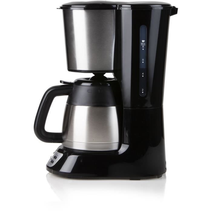 Filter coffee maker - DOMO - DO709K - 1000 W - 1 L - 8 cups - LCD screen - 24 h timer - Stainless st