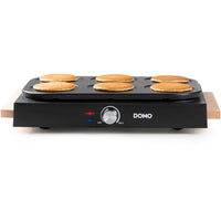 Crêpe-Maker - DOMO - DO8717P - 1000 W - Für 6 Crêpes (11,5 cm Durchmesser) - Einstellbares Thermosta