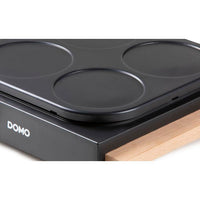 Crêpe-Maker - DOMO - DO8717P - 1000 W - Für 6 Crêpes (11,5 cm Durchmesser) - Einstellbares Thermosta