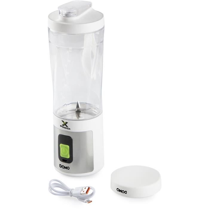 Cordless portable blender - DOMO - DO752BL - XPOWER - 120 W - 600 ml - White
