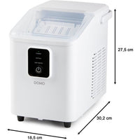 Eiswürfelbereiter  DOMO  DO9292IB  Selbstreinigungsfunktion  Tragbar  12 kg/24 h  Weiß