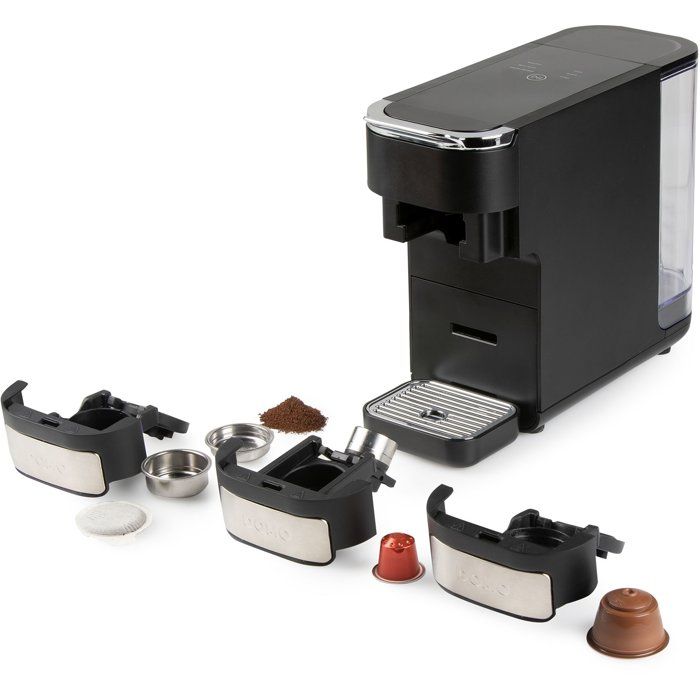 DOMO 4-in-1 Espressomaschine  1525 W  1,5 l  Schwarz