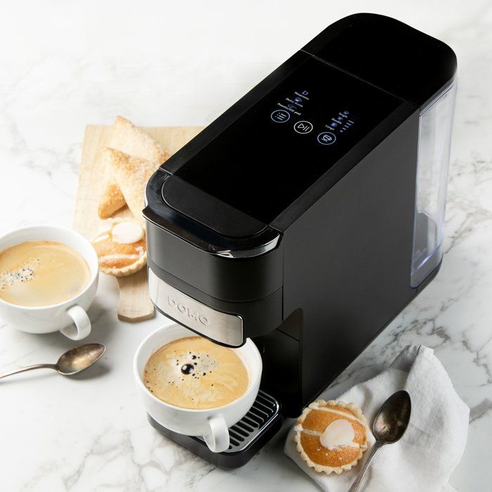 DOMO 4-in-1 Espressomaschine  1525 W  1,5 l  Schwarz
