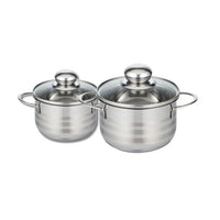2er-Set Auflaufformen - FACKELMANN - Elo Brillant - Edelstahl - PFAS-frei - 12 und 14 cm