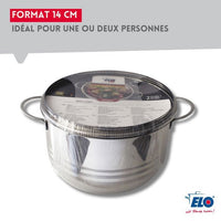 2er-Set Auflaufformen - FACKELMANN - Elo Brillant - Edelstahl - PFAS-frei - 12 und 14 cm