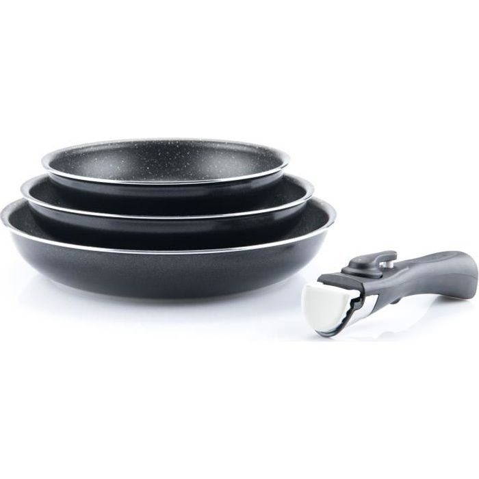 ARTHUR MARTIN Set 3 poeles 20/24 / 28cm all heat including induction