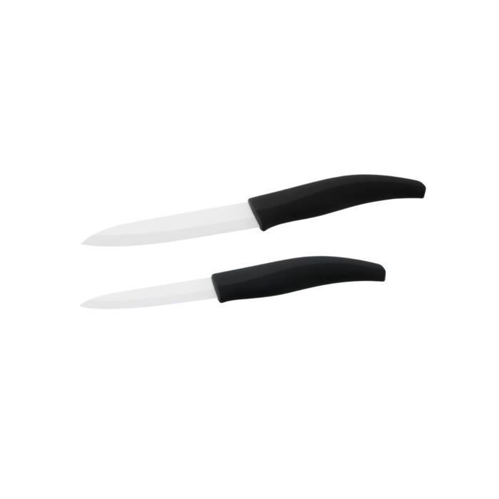 2er Messerset - NIROSTA - Keramikklingen 12,5 und 18 cm lang