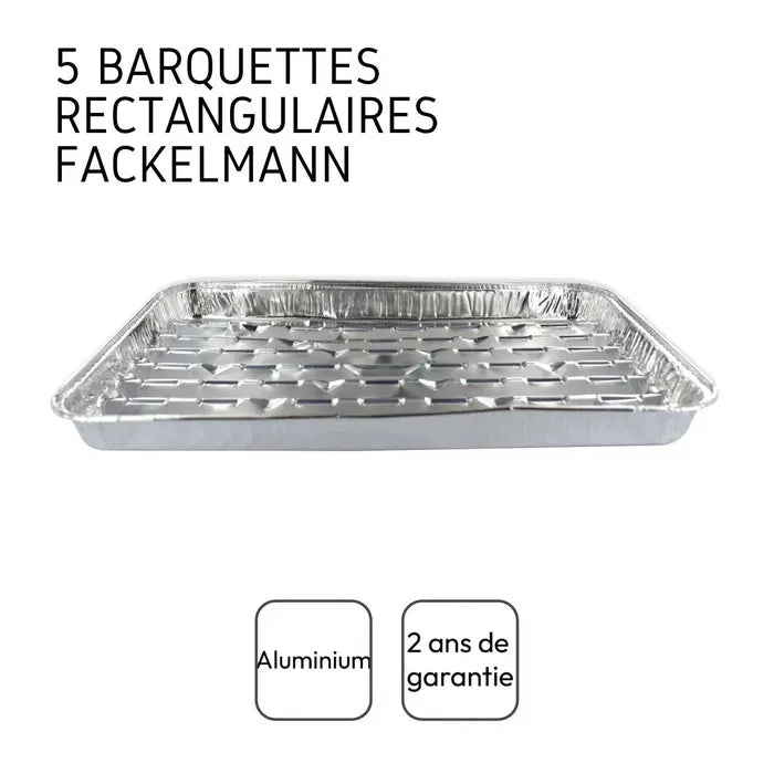 Packung mit 20 Tabletts - FACKELMANN - Aluminium - 34 x 23 cm