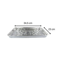 Packung mit 20 Tabletts - FACKELMANN - Aluminium - 34 x 23 cm