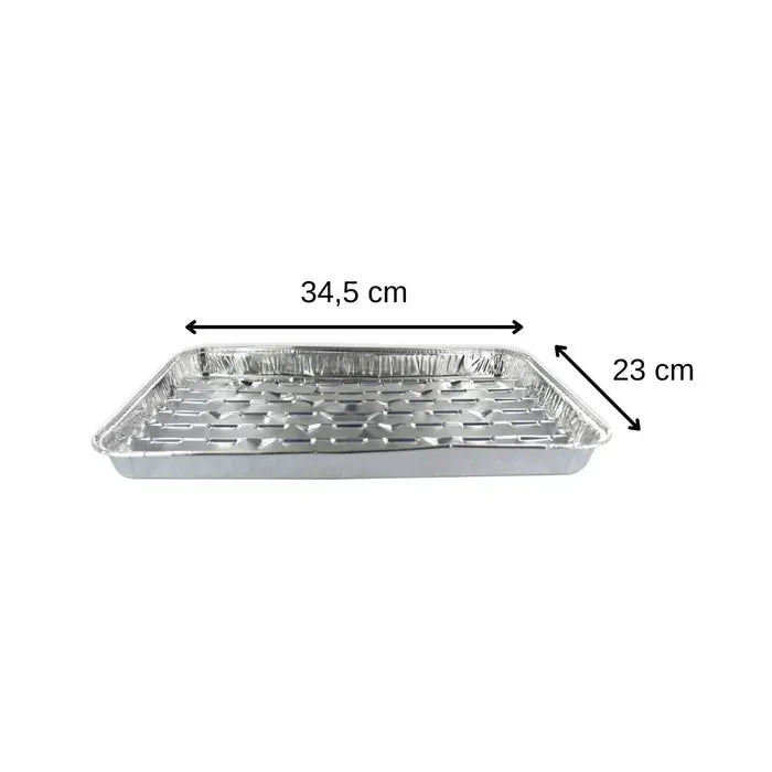 Packung mit 20 Tabletts - FACKELMANN - Aluminium - 34 x 23 cm