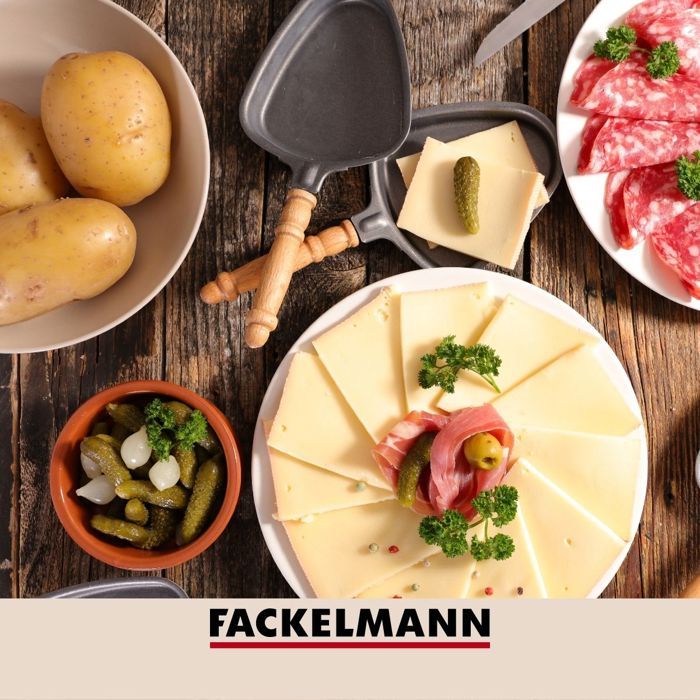 Duo-Hebel-Kartoffelstampfer und 3-zinkige Gabel - FACKELMANN - Für Kartoffeln
